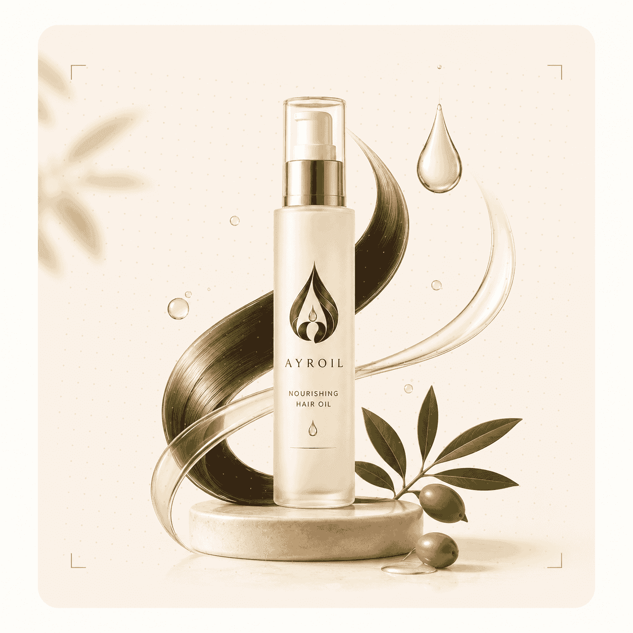 Heavy, heat-extracted hair oil leaving a greasy residue
